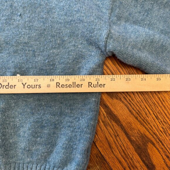 Witty Fox Cardigan XL Women’s Embroidered Hearts Blue Cropped - Picture 8 of 11